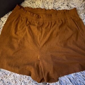 High Waist Brown Women's Shorts
